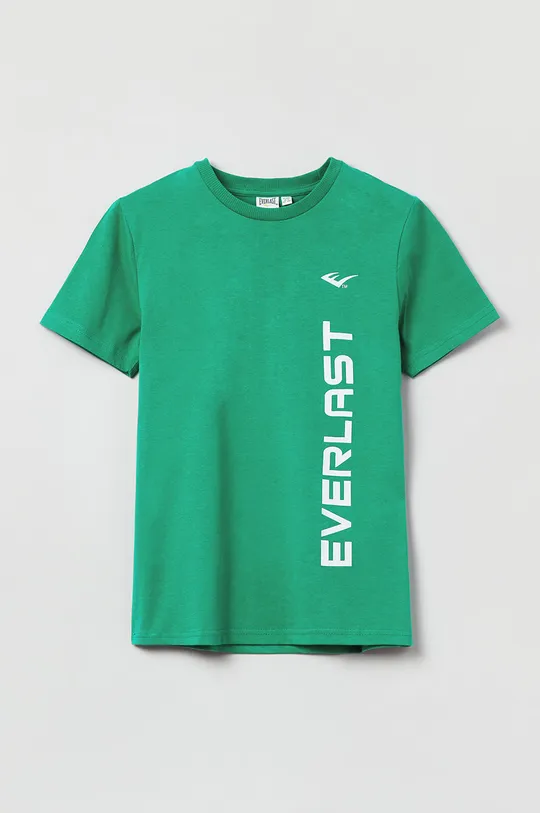 zielony OVS t-shirt bawełniany dziecięcy Chłopięcy