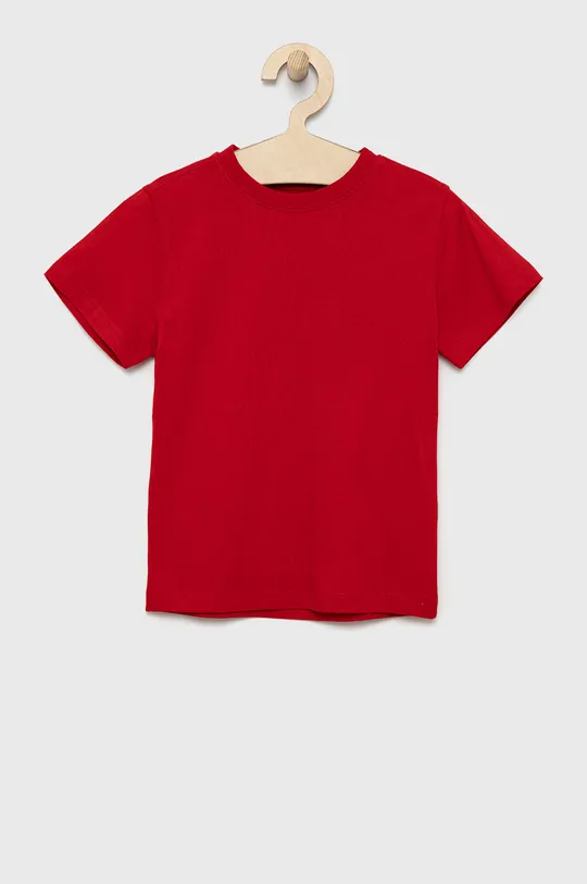 czerwony OVS t-shirt bawełniany dziecięcy Chłopięcy