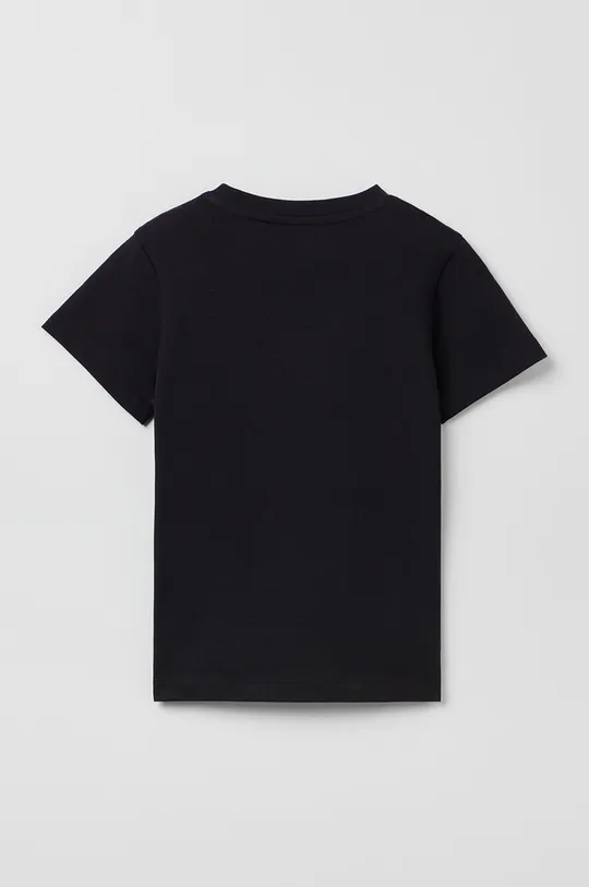 Detské bavlnené tričko OVS čierna