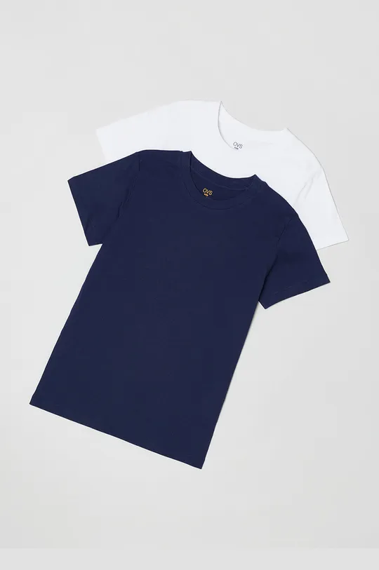 тёмно-синий Детская хлопковая футболка OVS (2-pack) Для мальчиков