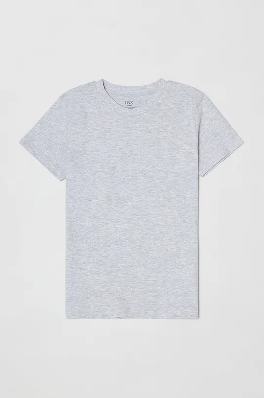Detské bavlnené tričko OVS (2-pak) sivá