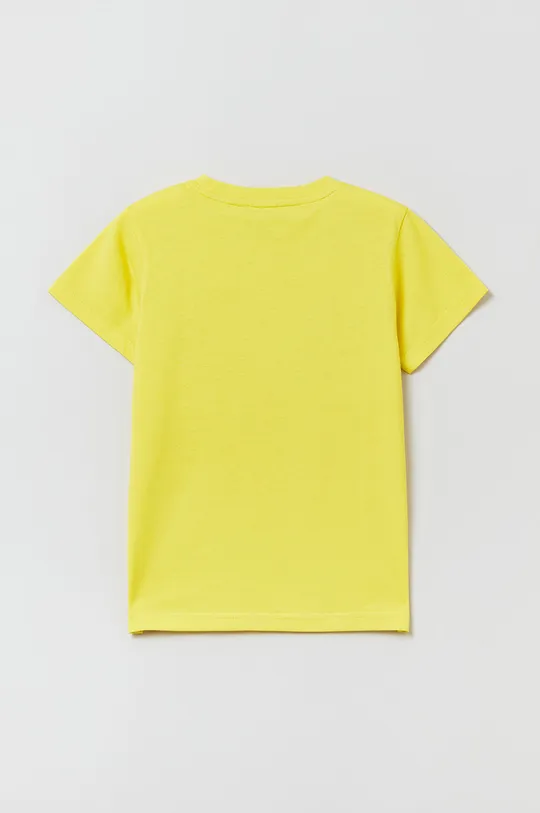 Παιδικό βαμβακερό μπλουζάκι OVS κίτρινο