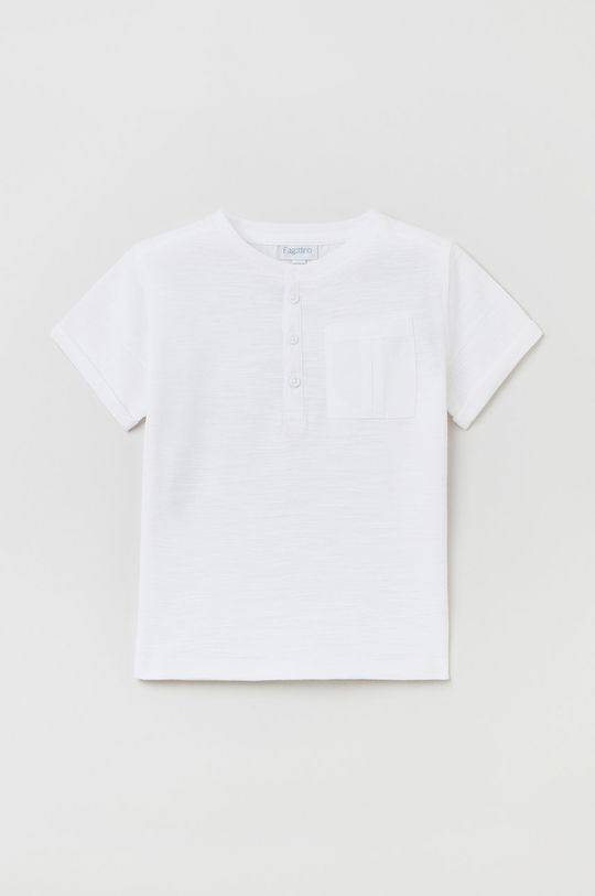 bílá Dětské bavlněné tričko OVS Chlapecký