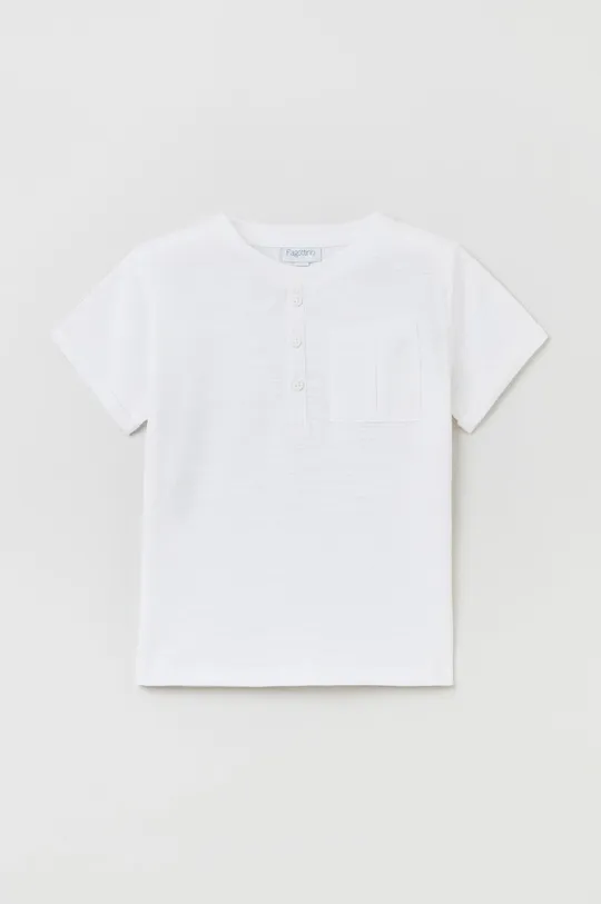 λευκό Παιδικό βαμβακερό μπλουζάκι OVS Για αγόρια