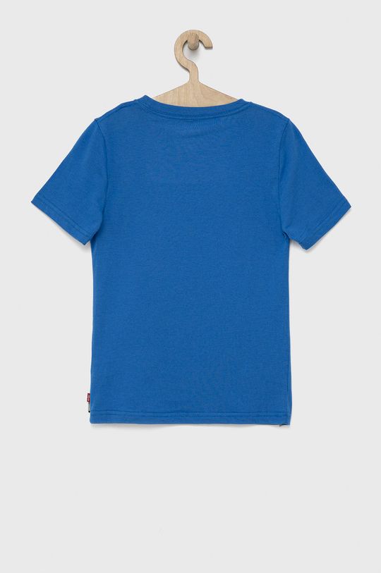 Dětské bavlněné tričko Levi's ocelová modrá