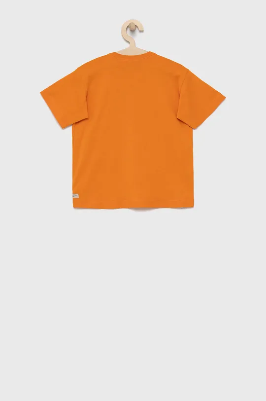 United Colors of Benetton - Παιδικό βαμβακερό μπλουζάκι πορτοκαλί