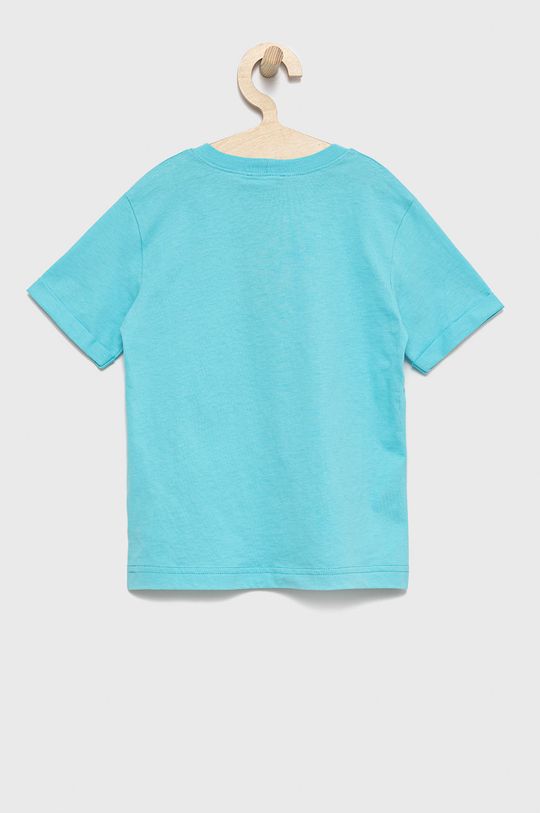 Dječja pamučna majica kratkih rukava United Colors of Benetton svjetlo plava