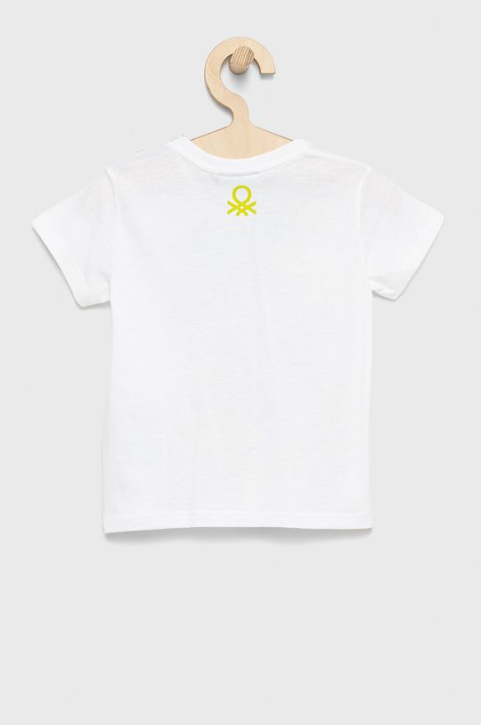 Dětské bavlněné tričko United Colors of Benetton bílá