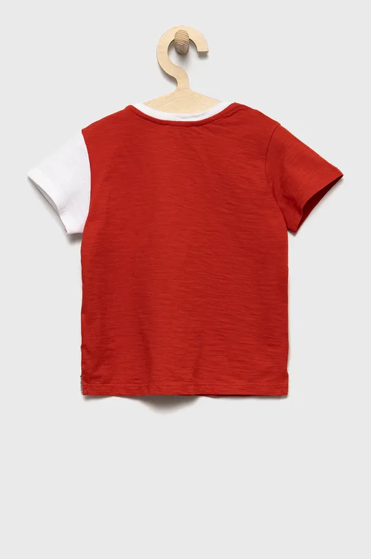 Otroški bombažen t-shirt United Colors of Benetton rdeča