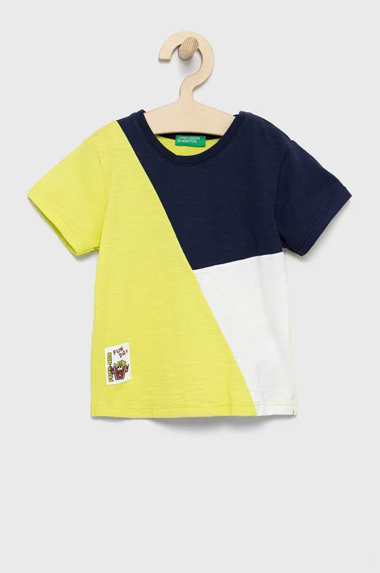 multicolor United Colors of Benetton t-shirt bawełniany dziecięcy Chłopięcy