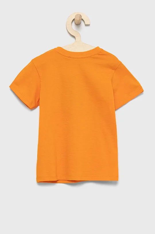 Otroški bombažen t-shirt United Colors of Benetton oranžna