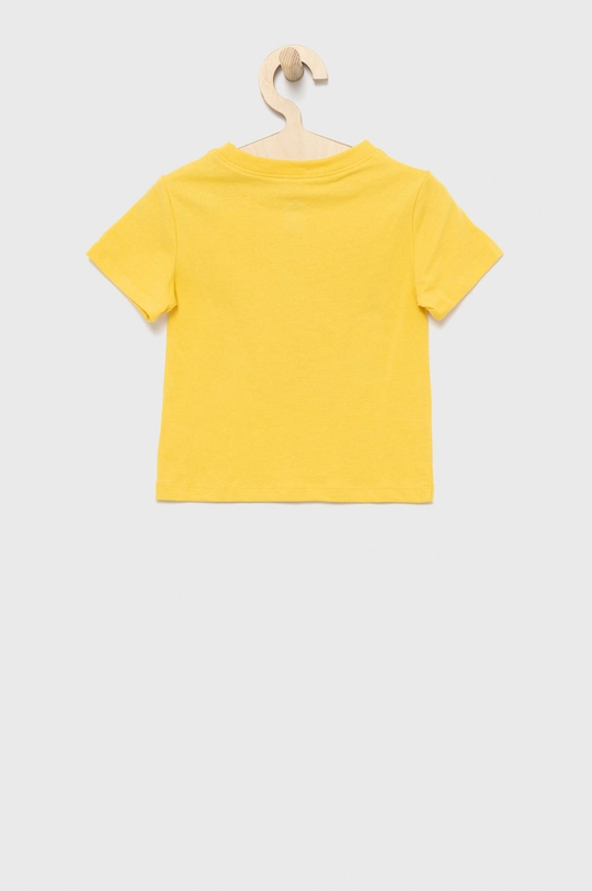 GAP t-shirt bawełniany dziecięcy żółty