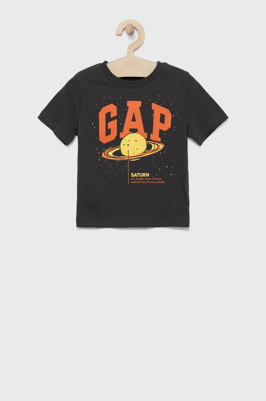 grafitowy GAP t-shirt bawełniany dziecięcy Chłopięcy