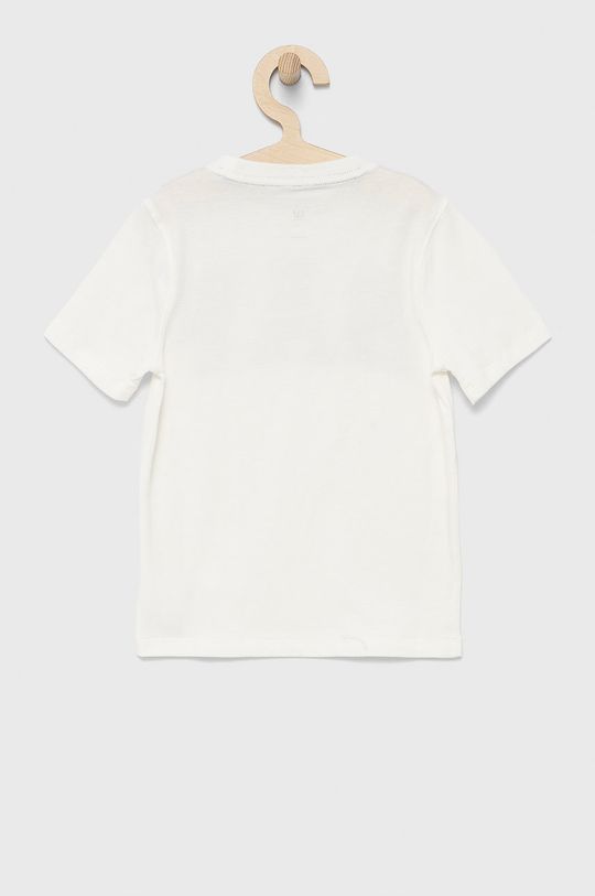 Dětské bavlněné tričko GAP bílá