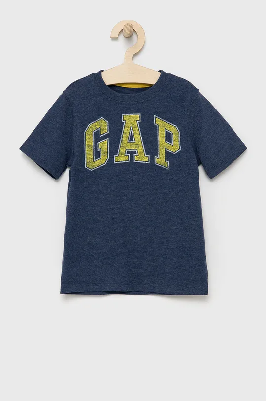 niebieski GAP t-shirt bawełniany dziecięcy Chłopięcy