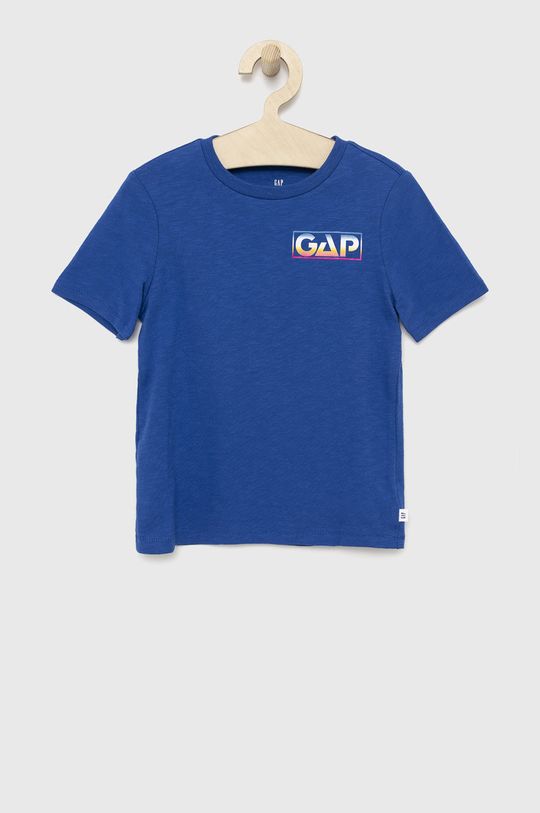 modrá Dětské bavlněné tričko GAP Chlapecký