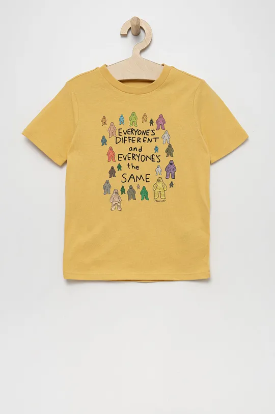 żółty GAP t-shirt dziecięcy Chłopięcy