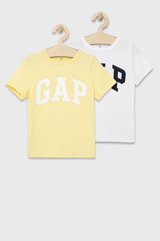 jasně žlutá Dětské bavlněné tričko GAP (2-pack) Chlapecký
