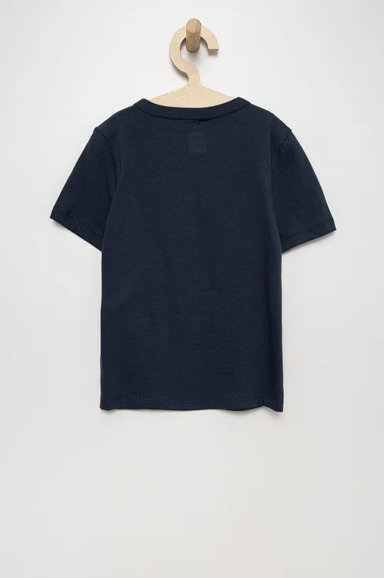 Παιδικό βαμβακερό μπλουζάκι GAP σκούρο μπλε