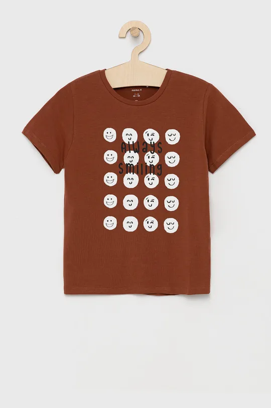 καφέ Name it - Παιδικό μπλουζάκι Για αγόρια