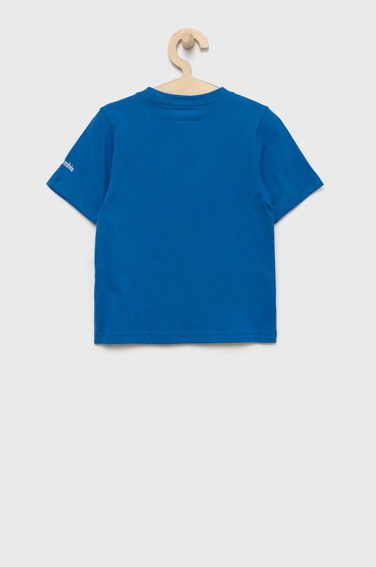 Columbia t-shirt bawełniany dziecięcy niebieski
