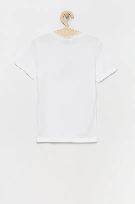 Детская хлопковая футболка Calvin Klein Jeans белый