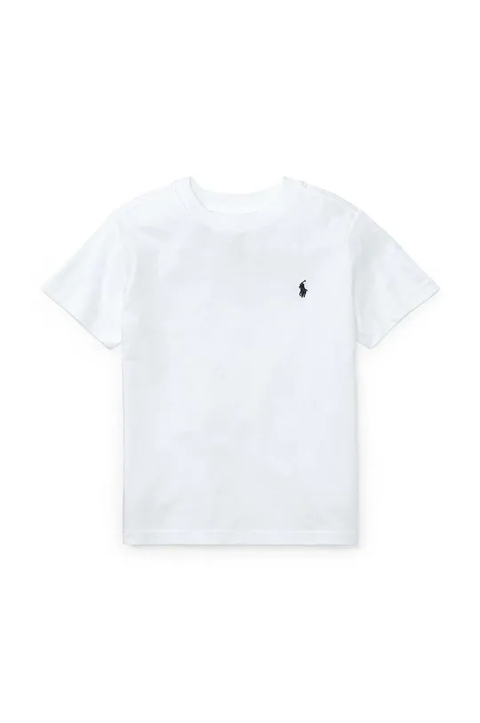biały Polo Ralph Lauren t-shirt bawełniany dziecięcy 322832904035 Chłopięcy