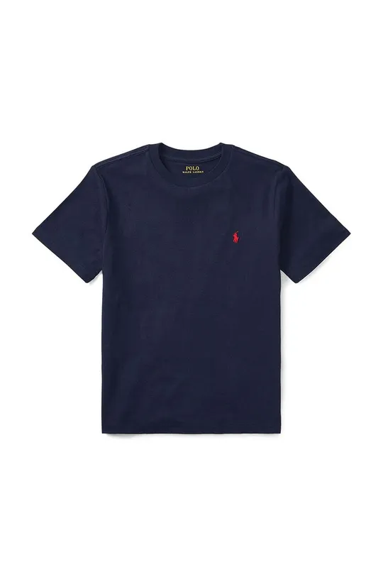 granatowy Polo Ralph Lauren T-shirt bawełniany dziecięcy 323832904037 Chłopięcy