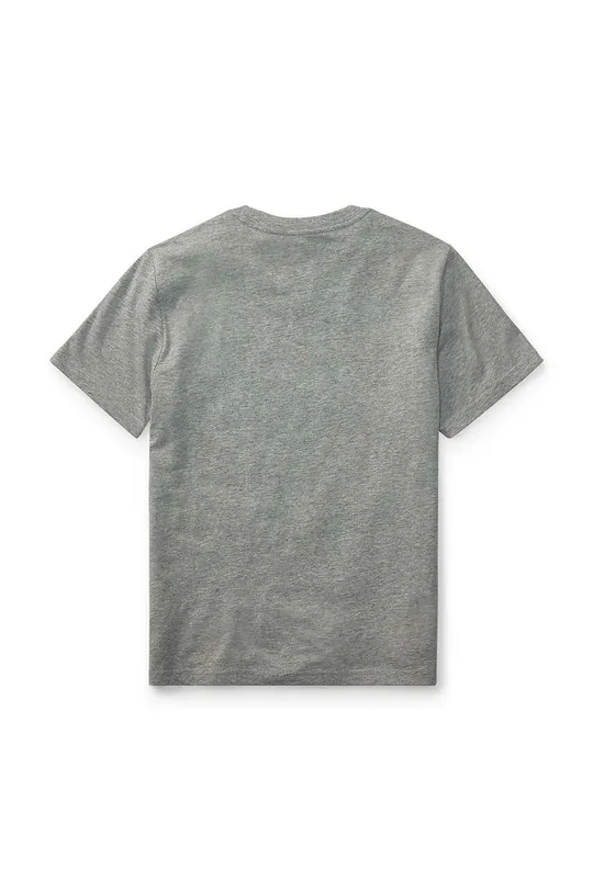 Детская хлопковая футболка Polo Ralph Lauren серый