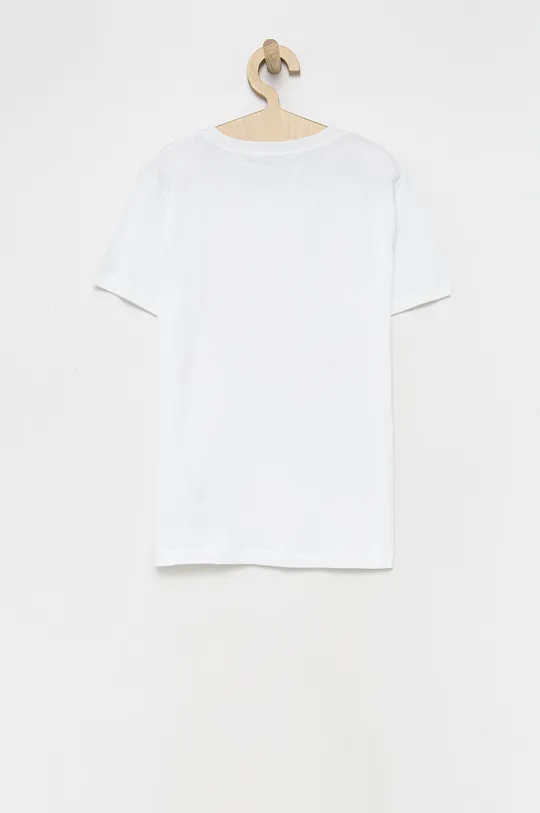 Calvin Klein Jeans T-shirt bawełniany dziecięcy IB0IB01102.PPYY biały