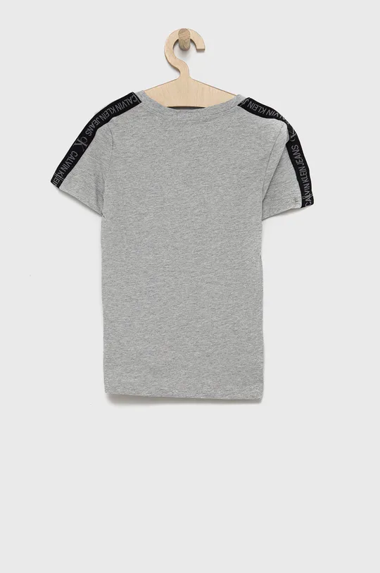 Дитяча бавовняна футболка Calvin Klein Jeans сірий