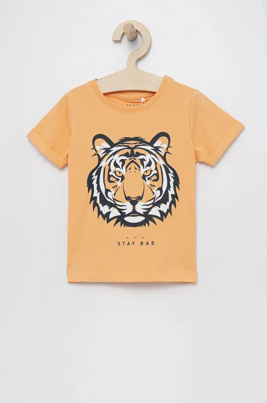 πορτοκαλί Παιδικό μπλουζάκι Name it Για αγόρια