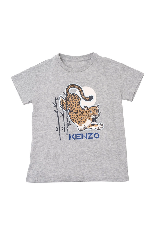 Kenzo Kids t-shirt bawełniany dziecięcy szary