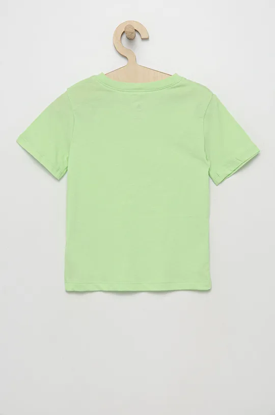 Dječja pamučna majica kratkih rukava GAP zelena