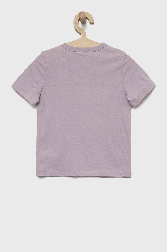 GAP t-shirt bawełniany dziecięcy fioletowy