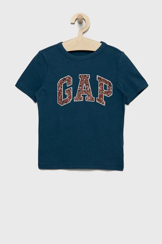 τιρκουάζ Παιδικό βαμβακερό μπλουζάκι GAP Για αγόρια