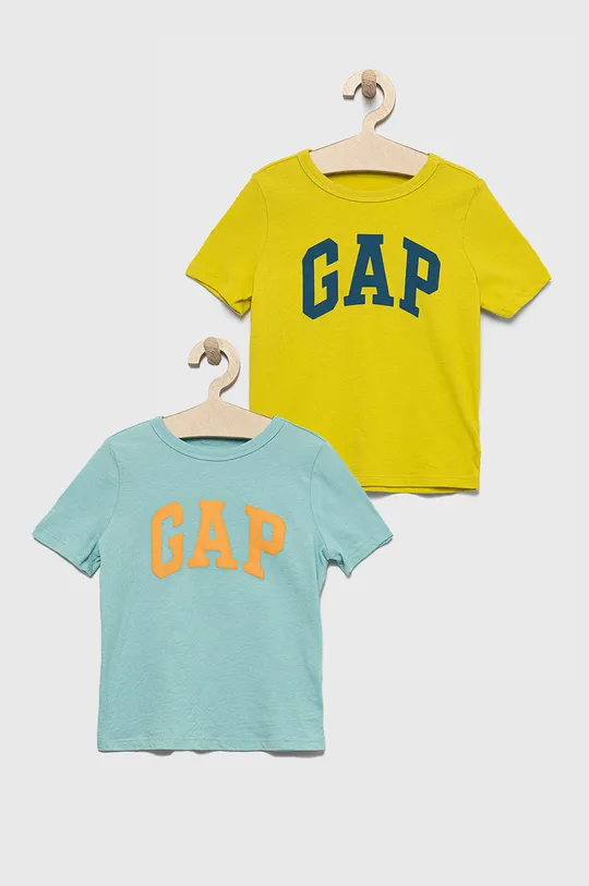 viacfarebná Detské bavlnené tričko GAP (2-pak) Chlapčenský
