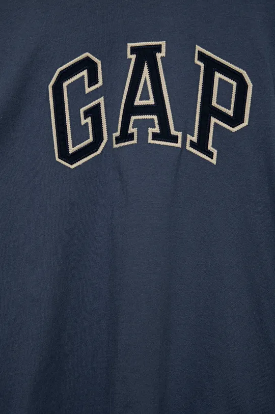 GAP t-shirt bawełniany dziecięcy granatowy