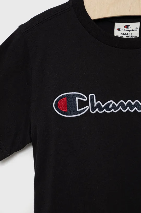 Детская хлопковая футболка Champion 305954 чёрный