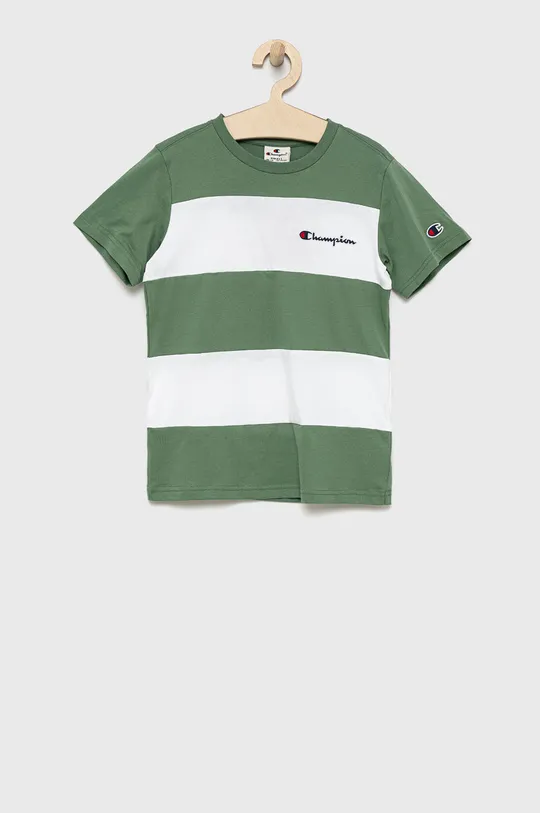 zielony Champion t-shirt bawełniany dziecięcy 305959 Chłopięcy