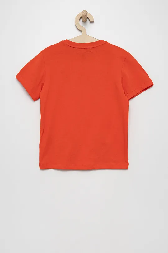 Dětské bavlněné tričko EA7 Emporio Armani oranžová