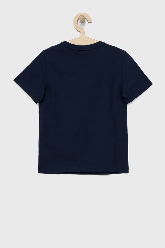 Παιδικό βαμβακερό μπλουζάκι EA7 Emporio Armani σκούρο μπλε