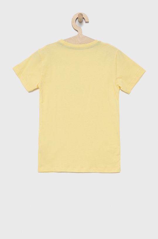 Pepe Jeans t-shirt bawełniany dziecięcy New Art jasny żółty