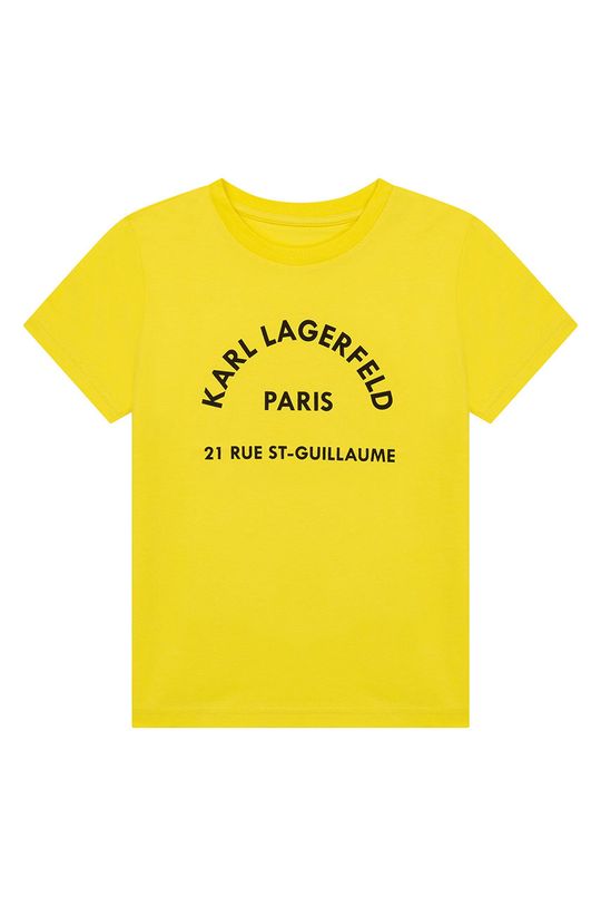 jasně žlutá Dětské tričko Karl Lagerfeld Chlapecký