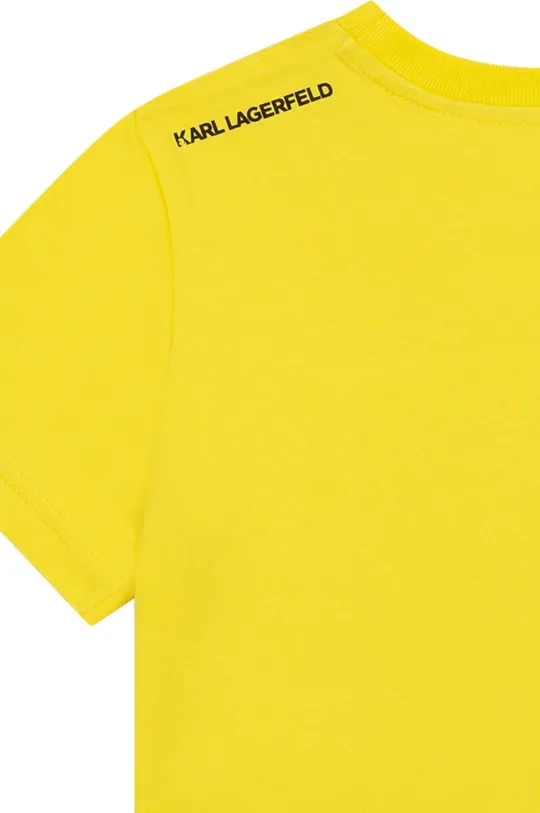żółty Karl Lagerfeld t-shirt dziecięcy Z25331.162.174