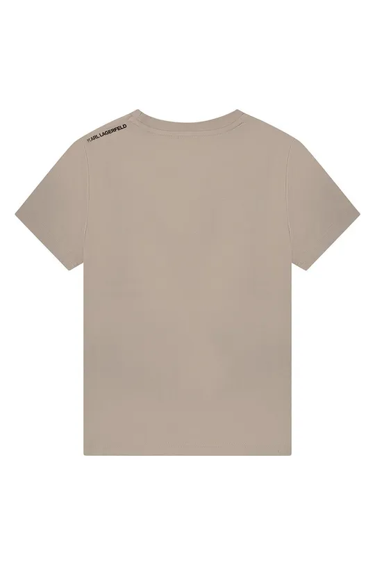 Karl Lagerfeld t-shirt bawełniany dziecięcy Z25336.162 beżowy