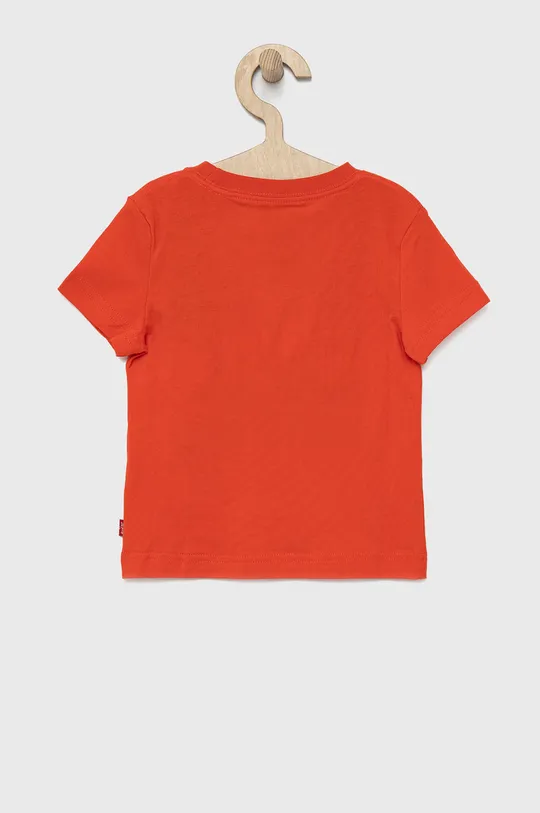 Παιδικό βαμβακερό μπλουζάκι Levi's κόκκινο