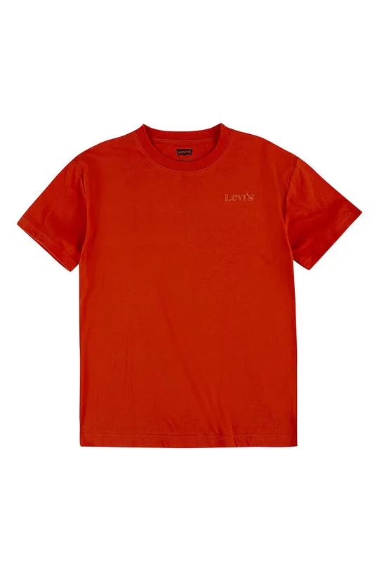 κόκκινο Παιδικό βαμβακερό μπλουζάκι Levi's Για αγόρια