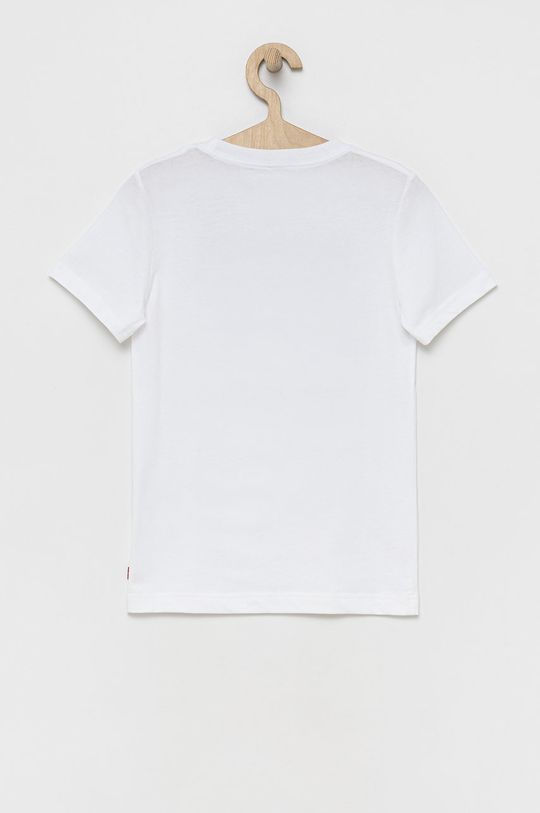 Levi's tricou de bumbac pentru copii alb