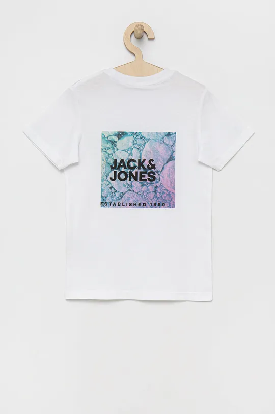 Detské bavlnené tričko Jack & Jones biela